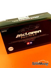 Tamiya: Car scale model kit 1/20 scale - McLaren Ford MP4/8 McLaren Racing Limited Team sponsored by Courtaulds #7, 8 - Michael Andretti (US), Ayrton Senna da Silva (BR) - FIA Formula 1 World Championship 1993 - plastic parts, rubber parts, water slide decals, assembly instructions, painting instructions and does NOT include tobacco sponsor decals image