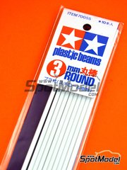 Tamiya: Material - Circular stick 3mm - plastic parts - 10 units image