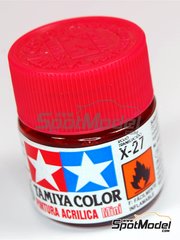 Tamiya: Acrylic paint - Clear Red X-27 - 1 x 10ml