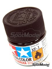Tamiya: Acrylic paint - Flat Black XF-1 - 1 x 10ml