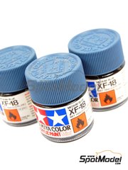 Tamiya: Acrylic paint - Medium Blue XF-18 - 1 x 10ml