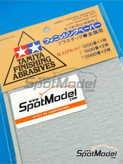 Tamiya: Sandpaper - Finishing abrasives - Ultra fine set - 1 x 1200 - 2 x 1500 - 2 x 2000