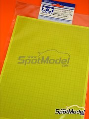 Tamiya: Mscaras - Hojas de papel de mscara cuadriculado - Masking sticker sheet - 5 unidades