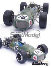 This Way Up: Car scale model kit 1/43 scale - Matra Ford MS9 Equipe Matra Team sponsored by Caltex #16 - Sir John Young 'Jackie' Stewart (GB) - South African Formula 1 Grand Prix 1968 - photo-etched parts, turned metal parts, water slide decals, white metal parts and assembly instructions