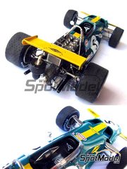 This Way Up: Car scale model kit 1/43 scale - Brabham Ford BT33 #5 - Jack Brabham (AU) - Monaco Formula 1 Grand Prix 1970 - photo-etched parts, turned metal parts, water slide decals, white metal parts and assembly instructions