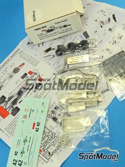 This Way Up: Car scale model kit 1/43 scale - Token Ford RJ02 Harper Team #42 - David Purley (GB) - South African Formula 1 Grand Prix 1974 - photo-etched parts, turned metal parts, water slide decals, white metal parts and assembly instructions image