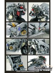 Top Studio: Detail up set 1/12 scale - Kawasaki Ninja ZX-RR 2006 - photo-etched parts, resin parts, rubber parts, turned metal parts and other materials - for Tamiya reference TAM14109