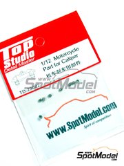Top Studio: Detail 1/12 scale - MotoGP Parts for Caliper - metal pieces - 8 units