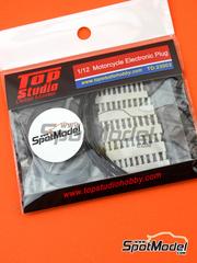 Top Studio: Detalle escala 1/12 - Conectores electricos - piezas de resina y otros materiales