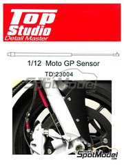 Top Studio: Detail 1/12 scale - MotoGP sensor - resin parts, turned metal parts, other materials and assembly instructions