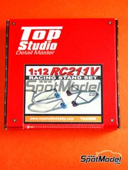 Top Studio: Caballete de moto escala 1/12 - Honda RC211V  - piezas de resina - para las referencias de Tamiya TAM14092, TAM14095, TAM14096, TAM14097, TAM14106, TAM14107 y TAM14108