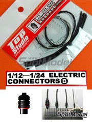 Top Studio: Detail - Electric connectors set B - resin parts, other materials and assembly instructions