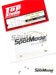 Top Studio: Vlvula de inflado escala 1/12 - Vlvula de inflado - piezas de metal torneado