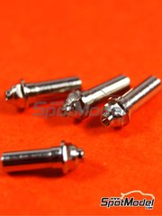 Top Studio: Nuts 1/24 scale - Wheel nuts - CNC metal parts - 4 units