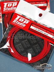 Top Studio: Pipe - Shrink tube 2.0mm x 2.00 m - Red color - other materials