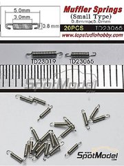 Top Studio: Detail - Muffler Springs - Small Type - metal parts - 20 units