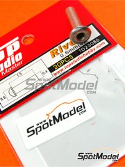 Top Studio: Rivets - 0.6mm rivets - turned metal parts - 20 units