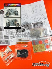 Top Studio: Detail 1/12 scale - Kawasaki ZX-10R - metal parts, photo-etched parts, resin parts, turned metal parts, other materials and assembly instructions - for Fujimi references FJ14133, 141336, FJ14138 and 141381