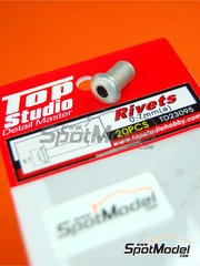 Top Studio: Rivets - 0.7mm rivets - turned metal parts