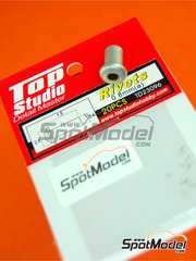 Top Studio: Rivets - 0.8mm rivets - turned metal parts