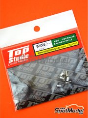 Top Studio: Detalle escala 1/24 - Amortiguadores - Set III - piezas de metal y piezas de metal torneado