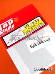 Top Studio: Rivets - 0.5mm rivets - turned metal parts - 20 units