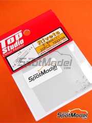 Top Studio: Rivets - 0.8mm rivets - turned metal parts - 20 units