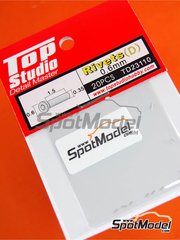 Top Studio: Rivets - 0.6mm rivets - turned metal parts - 20 units