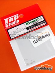 Top Studio: Rivets - 0.7mm rivets - turned metal parts - 20 units
