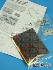 Top Studio: Detalle escala 1/20 - RB Racing Renault RB6 - Habitculo - piezas de metal, fotograbados, tela, alambre - para la referencia de Tamiya TAM20067