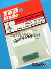 Top Studio: Detalle escala 1/20 - Interruptor - piezas de metal mecanizado y fotograbados - 20 unidades