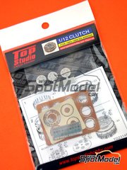 Top Studio: Clutch 1/12 scale - Honda NS500 / NSR500 1983, 1984, 1985, 1986, 1987, 1988 and 1989 - photo-etched parts, resin parts and assembly instructions - for Tamiya references TAM14032, TAM14050 and TAM14125
