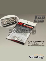 Top Studio: Air funnel 1/12 scale - McLaren Honda MP4/6 - photo-etched parts, resin parts and turned metal parts - for Tamiya references TAM12028, TAM49571 and TAM89721