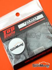 Top Studio: Antenna 1/20 scale - McLaren Honda MP4/6 - metal parts, photo-etched parts, turned metal parts, other materials and assembly instructions - for Fujimi references FJ09044, GP10, 090443, FJ090443, FJ090443, 09044, GP10, FJ09044, FJ090511, 09051, GPSP-7, FJ09073, FJ090730, 090730, 090733, FJ09081, 090818, GP-38, FJ090818, 09081, GP-38, FJ091501, 09150, GPSP-26, FJ091693, GP-53, FJ09173, FJ091730, GPSP-34, FJ091884, 09188, GPSP-41, FJ092133, 09213, FJ09213, FUJ09213 and n