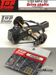 Top Studio: Drive shafts 1/20 scale - McLaren Honda MP4/30 - photo-etched parts, metal parts - for Ebbro references EBR20013, EBR20014 and EBR20015 image