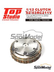 Top Studio: Clutch 1/12 scale - Honda RC211V 2002 and 2003 - photo-etched parts, resin parts and assembly instructions - for Tamiya references TAM14092 and TAM14095