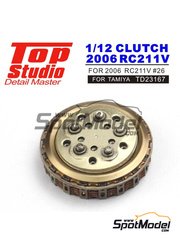 Top Studio: Clutch 1/12 scale - Honda RC211V 2006 - CNC metal parts, photo-etched parts, resin parts and assembly instructions - for Tamiya references TAM14106 and TAM14108