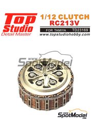 Top Studio: Clutch 1/12 scale - Honda RC213V - photo-etched parts, resin parts and assembly instructions - for Tamiya reference TAM14130