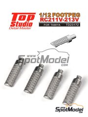 Top Studio: Footpeg 1/12 scale - Honda RC211V RC213V - resin parts - for Tamiya references TAM14092, TAM14095, TAM14096, TAM14097, TAM14106, TAM14107, TAM14108, TAM14130 and TAM14130.2ND