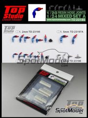 Top Studio: Rcores escala 1/20 - Set de racores - piezas de resina y manual de instrucciones