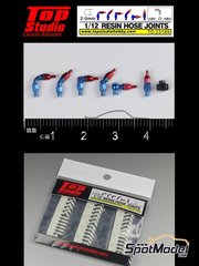 Top Studio: Rcores escala 1/12 - Racores de 2.0mm - piezas de resina
