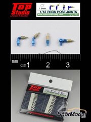 Top Studio: Rcores escala 1/12 - Rcores de 1.5mm - piezas de resina