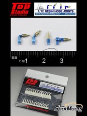 Top Studio: Rcores escala 1/12 - Rcores de 1.8mm - piezas de resina