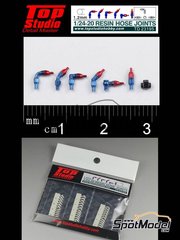 Top Studio: Rcores escala 1/20 - Rcores de 1.2mm - piezas de resina