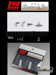 Top Studio: Rcores escala 1/20 - Rcores de 0.8mm - piezas de resina