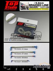 Top Studio: Pipe - Silver braided line 0.8mm - other materials