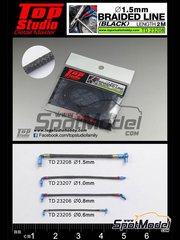 Top Studio: Tubo - Cable trenzado de 1.5mm de color negro - otros materiales