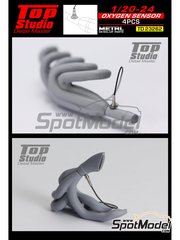 Top Studio: Detail 1/20 scale - Oxygen sensor - photo-etched parts, turned metal parts and other materials - 4 units