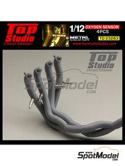 Top Studio: Detalle escala 1/12 - Sonda lambda - fotograbados, piezas de metal torneado y otros materiales - 4 unidades