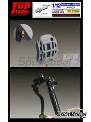 Top Studio: Detalle escala 1/12 - Purgadores - piezas de metal mecanizado - 10 unidades